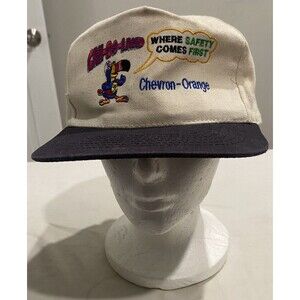 Toucan Chevron Orange Safety Hat Vintage Snapback CanDoLand KC